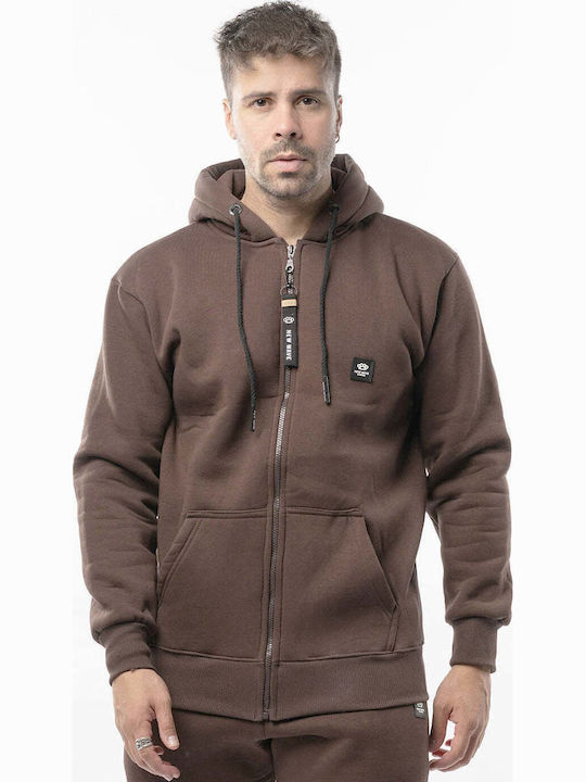 New Wave Hanorac cu Glugă Brown
