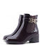 Women's Ankle Boots with Medium Heel Brown