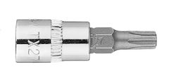 Connector Torx Tx27 Cap 1/4" Short 37 Mm