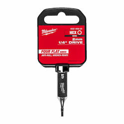 Milwaukee Socket 1/4 Imbus Tip 2mm Milwaukee Socket 1/4 Imbus Tip 2mm