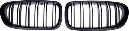 Mtuning Sports Grill Double Ribs Matt Black BMW 5 F10 Sedan F11 Touring 2010-2018