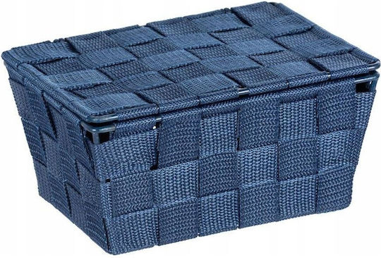 Wenko Storage Basket with Lid Blue 19x14x14cm 1pcs