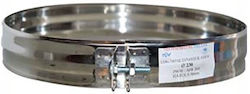 Clamp for Stainless Steel Chimney Pipe Diameter 125 Clamp for Stainless Steel Chimney Pipe Diameter 125
