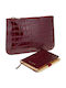 Audrry Croc Effect Small Women's Wallet Classic Burgundy