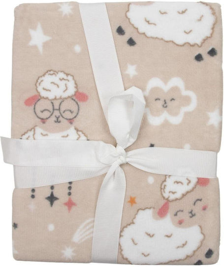 Kamtex Baby Pătură Pepinieră Swaddling pături Catifea Bej 90x110cm