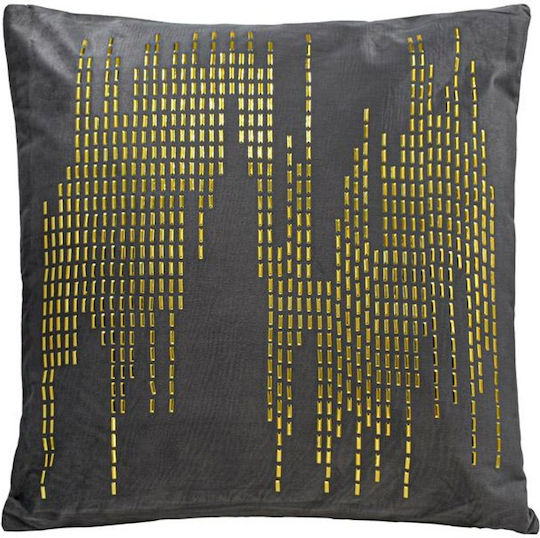 Fylliana Fylliana Zierkissen Grau-Gold 45x45cm