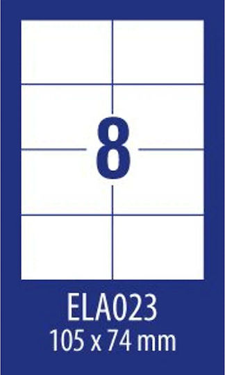 Avery Zweckform Ethyk.zf Economy 105x74mm 023 100 Sheets Label E100 Ela023 Ela023
