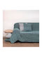 Anna Riska 1455 Ριχτάρι Πολυθρόνας Δύο 'Οψεων Chenille 180x150εκ. Lake Blue