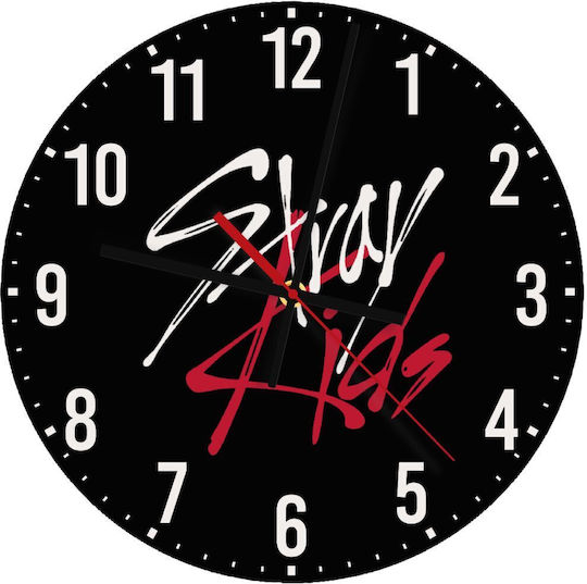 Koupakoupa Παιδικό Ρολόι Τοίχου Stray Kids Ξύλινο 30εκ.