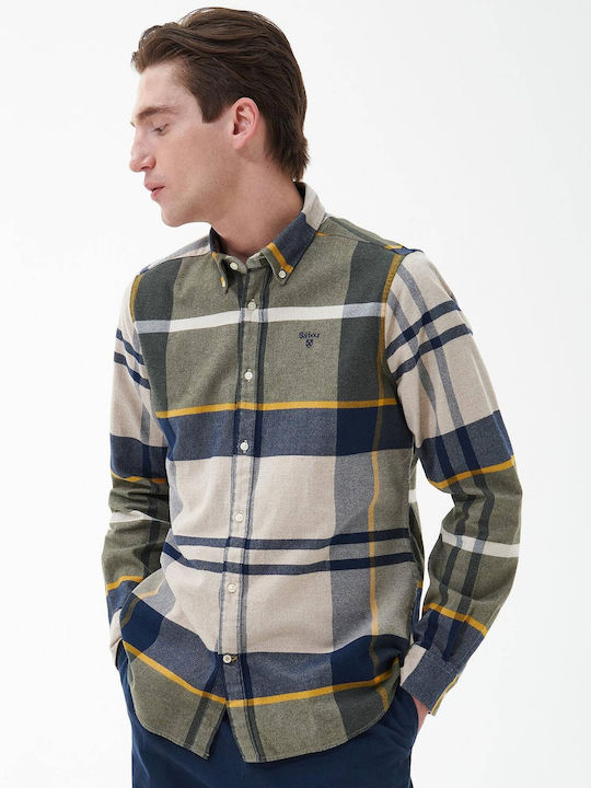 Barbour Langärmlig Hemd Geprüft Khaki
