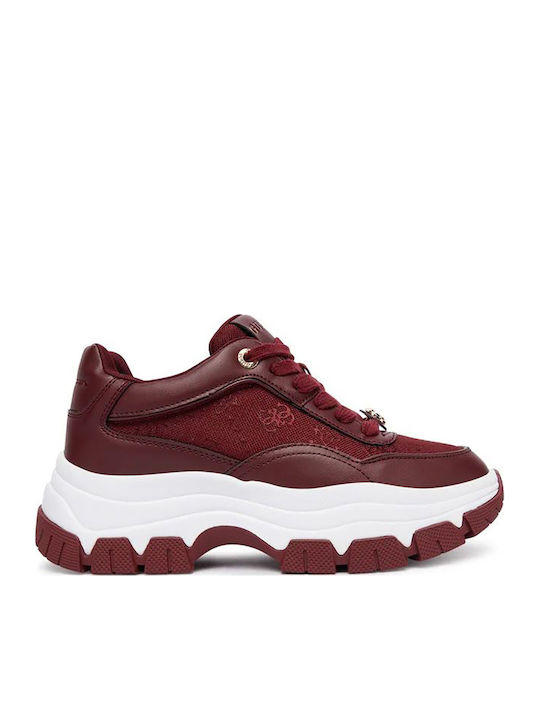 Guess Turnschuhe Burgundy