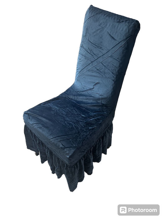 Elastic Cover for Chair Dark Blue 6pcs KALKA258