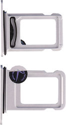 iPhone 16e Dual SIM Card Holder White 3p iPhone 16e Dual SIM Card Holder White 3p