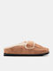 Closed Women's Slippers Brown