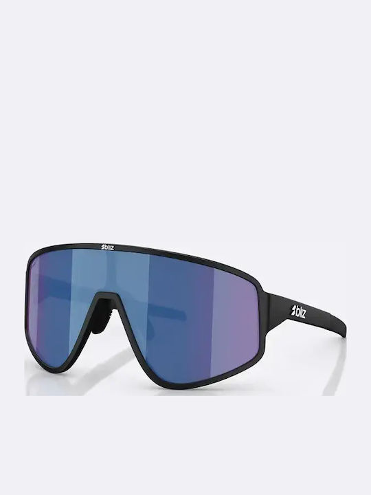 Bliz Unisex Ochelari de soare cu Negru Cadru și Albastru Lentilă