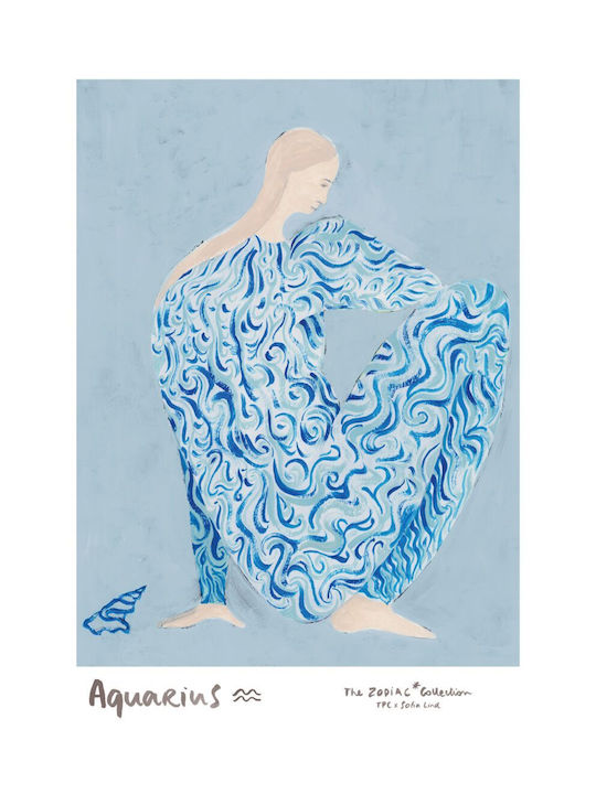 Πόστερ Aquarius Sofia Lind Γαλάζιο 30 X 40 Cm Poster Club