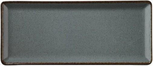 Kutahya Porselen Serving Platter made of Porcelain Gray 35x15cm