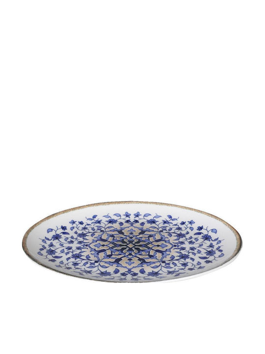 Kutahya Porselen Serving Platter Oval made of Porcelain Multicolored 32x19cm