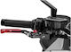 Motorcycle Brake Lever 4.0 Black Red Adjustable Extendable Flexible Universal 414rnr Puig