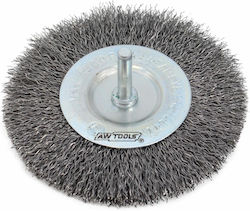 Awtools Shank Disc Brush 120mm Corrugated Wire
