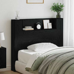 vidaXL Hölzernes Kopfstütze für Bett Schwarz Ei...