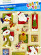Craft with Fun Χριστουγεννιάτικα Αυτοκόλλητα 3x3εκ. 9τμχ