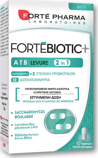 Forte Pharma Fortebiotic+ ATB Levure 2-in-1 Probiotice 10 capace