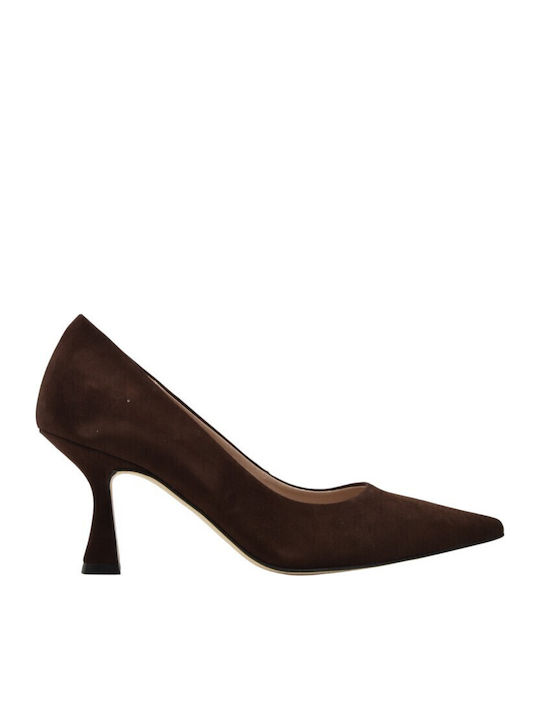 Fardoulis Leather Brown Heels