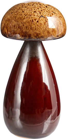 Harvest Splendor Ciupercă Ceramică 13cm Bordo Înălțime 13cm