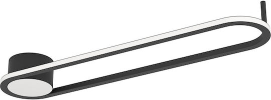 Eglo Deckenleuchte montieren 50cm Schwarz mit Integrierte LED