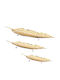 Marhome Platou Decorativ Metalic Auriu 1buc