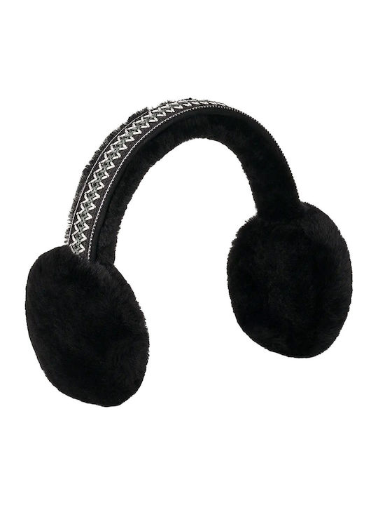 Γυναικείο Earmuff Πλεκτό σε Μαύρο χρώμα