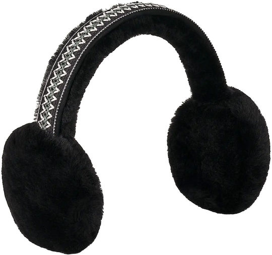 Γυναικείο Earmuff Πλεκτό σε Μαύρο χρώμα