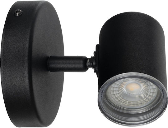 Eglo Consuma Single Spot with GU10 Socket in Black Color