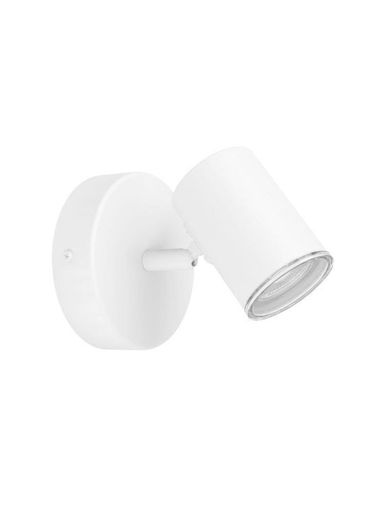 Eglo Consuma Single Spot with GU10 Socket in Wh...