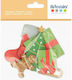 Artemio Wooden Craft Decoration Xmas Colorful 5...