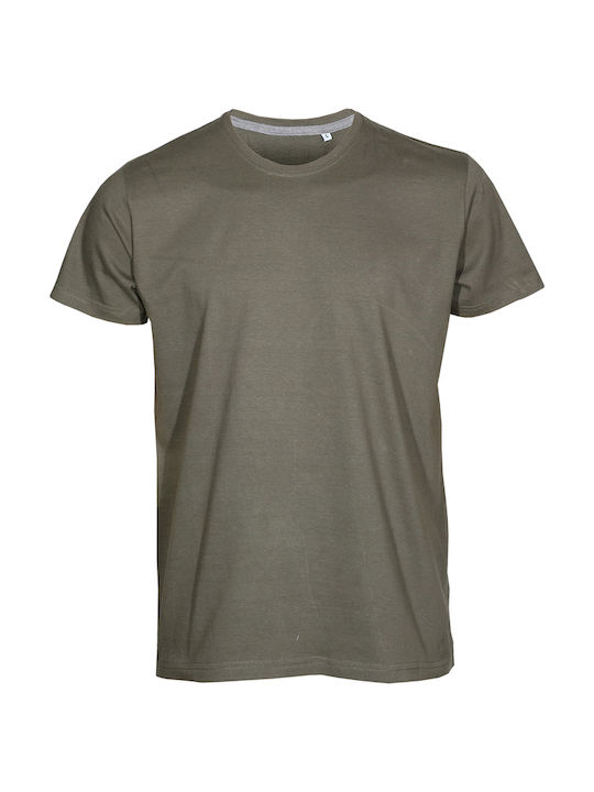 Kprime Μπλουζάκι Τ-shirt Κοντομάνικο Χακί Σειρά 170c #kmc170ckh
