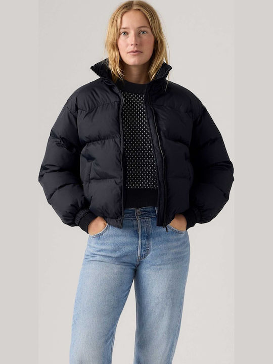 Γυναικείο Puffer Μπουφάν για Χειμώνα Anthracite Night Μαύρο