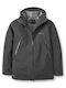 Winter Jacket Hardshell Waterproof and Windproof Black