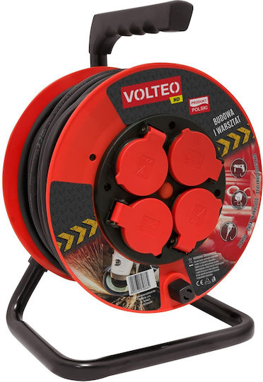 Volteo Extension Cable Heavy Duty Reel 40m Cable H05rr-f 3*2.5mm