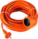 98-058 Netzvorladegerät Pr-160 1-Steckdose Ohne Erdung 20m Orange 2x1,5mm