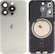Κапак за замяна на батерията Battery Door Camera Lens Magsafe Сребрист за iPhone 15 Pro
