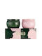 Voluspa Aromatic Candle Pink Goes With Green Mini Tin in Metal Box Pink 2 Pieces