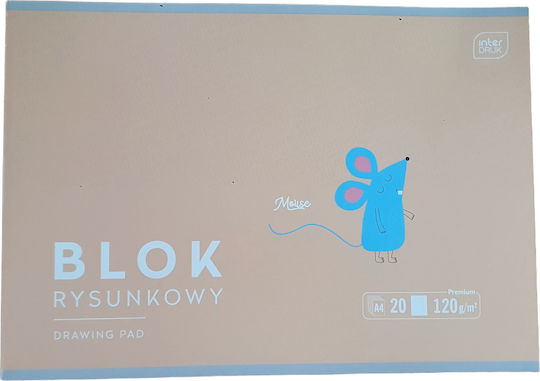 Μπλοκ Ζωγραφικής A4 Kids Pastel Mouse 5902277297440