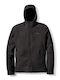 Men's Fleece Jacket Hooded Black