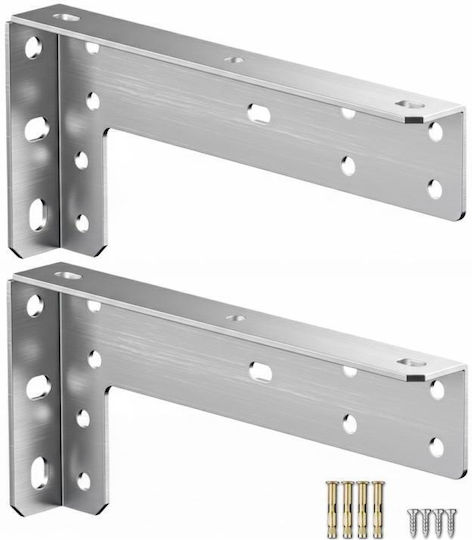 Stainless Steel Corner Shelf Orange 2pcs HO972A