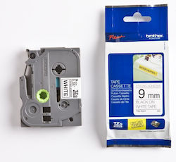 9mm Schwarz Weiß Selbstklebende Etikettendrucker-Bänder Brother Tzes221 9mm Schwarz Weiß Selbstklebende Etikettendrucker-Bänder Brother Tzes221