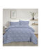 Olia Home Set Cearșafuri 240x260cm. Albastru 4buc