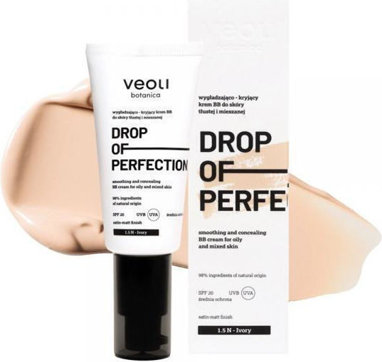 Veoli Botanica Drop Of Perfection BB 1.5 N Ivory Cremă Hidratantă de Zi pentru Față 30ml