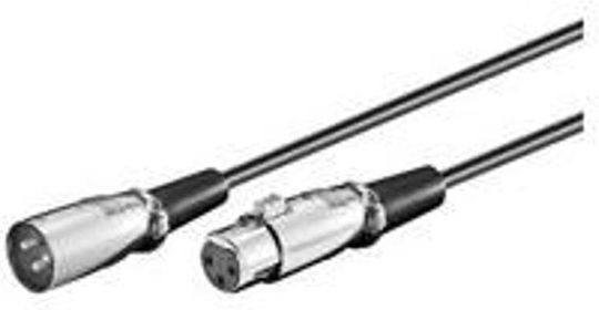 Microconnect XLR Кабел За Връзка 3 Метра XLR 3-Пинов XLR 3-Пинов М-Ж Външен Диаметър 6.0мм PVC
